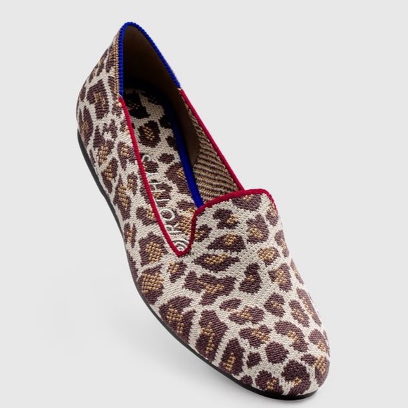 rothys leopard loafer
